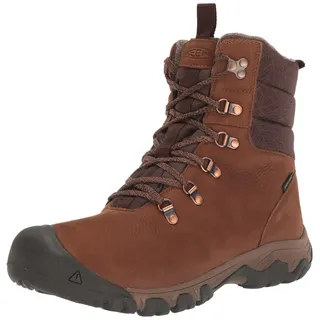 Keen Damen Greta Boot Waterproof Schneestiefel, Bison/Java, 39 EU