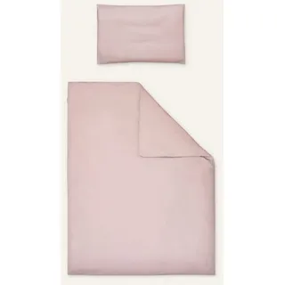 Ehrenkind Ehrenkind® Bettwäsche-Set Feinbiber | 100% Bio-Baumwolle Standard 100 by Oeko-TEX | 100x135cm + 40x60cm Rose | Bettwäsche 135x100