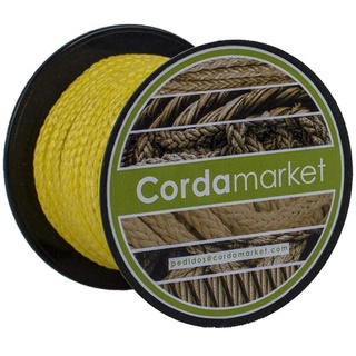 Cordamarket Driza Dyneema 3 mm, Unisex-Seil, Gelb (Gelb), 3 mm A 15 m