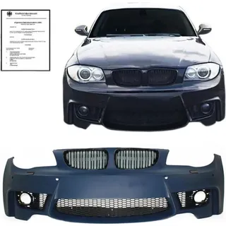 JOM Stoßstange vorne Sport Frontschürze Kühlergrill paßt für BMW 1er E81 E82 E87 E88