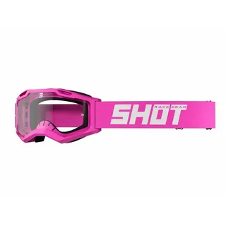 Shot Assault 2.0 Solid Offroad-brille - Neon Pink Glossy - Clear/CAT0