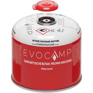 evocamp 2x Propan Butan Gaskartusche 300g Schraubventil für Weber