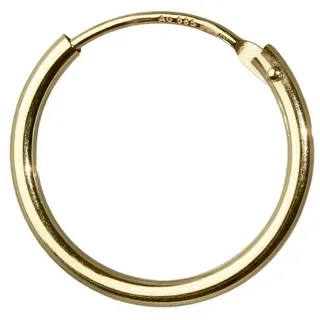 NKlaus Single-Creole 585 Echt Gold Einzel Herren Creole Ohrring Ohrschm goldfarben 15