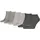 Sneakersocken 3 Paar Grau 35-38