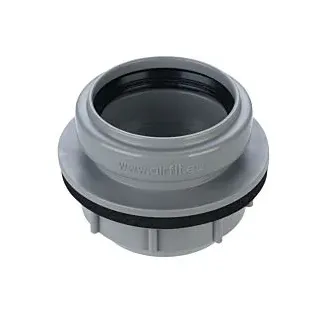 AIRFIT Anschraub-Muffe DN 50, grau, für Kunststoff- Reinigungs-Deckel