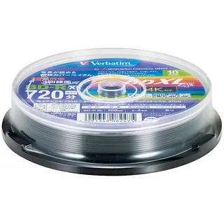 Verbatim Blu-ray Disc für 1-fache Aufnahme BD-R XL 100GB 10 Blatt weiß bedruckbar einseitig 3-lagig 2-4x Geschwindigkeit VBR520YP10SV2