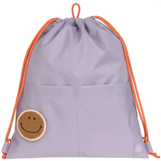 LÄSSIG Kinder Turnbeutel Sportbeutel wasserabweisend mit verstellbaren Tragekordeln/Mini String Bag lilac