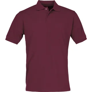 Russell Adults Hardwearing Polycotton Polo, burgundy, XXS