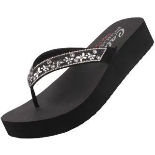 Skechers Vinyasa Butterfly Kiss Damen Zehentrenner Navy/Multi EU 40 - 40 EU