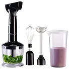 Edelstahl-Akku-Stabmixer-Set, abnehmbarer Mixstab, Schneebesen, 135 W