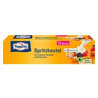 Toppits Spritzbeutel beige 10 St.