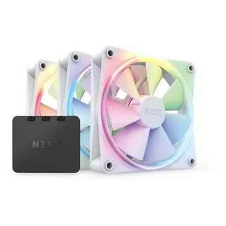 NZXT F120 RGB Gehäuselüfter 120mm Weiß 3er Pack
