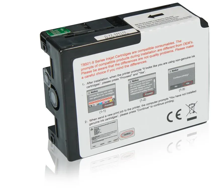 Kompatibel zu Epson C13T850800 / T8508 Tintenpatrone, matt schwarz