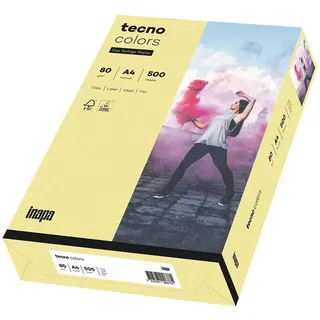 Inapa tecno colors A4 80 g/m2 500 Blatt hellgelb