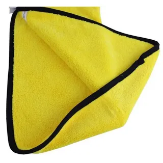 Herrmann Mikrofasertuch Soft | 40x40 cm | PREMIUM+ | Ultraweiches, reißfestes Reinigungstuch Gelb