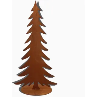 Rostikal Weihnachtsfigur Weihnachten Deko Tannenbaum Metall, Echter Rost braun