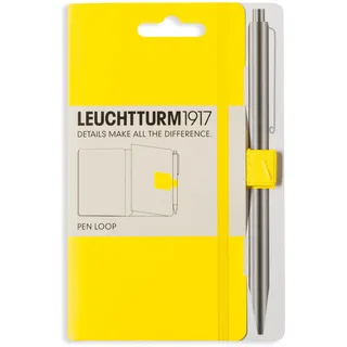 LEUCHTTURM1917 345162 Pen Loop (Stiftschlaufe), selbstklebend, Zitrone