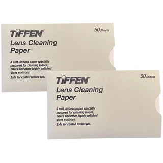 TIFFEN Lens Cleaning Tissues Doppelpack 2 x 50 Stück für Objektive und Linsen Reinigungstücher