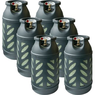 6x Premium Composite Eigentums   Propan-Gasflasche 10 kg (leer)