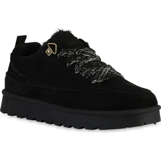 VAN HILL Damen Sneaker Low in Schwarz,