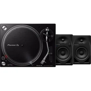 Pioneer DJ PLX 500 Schwarz + Pioneer DJ DM-40D-BT Schwarz