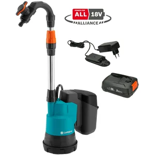 Akku-Regenfasspumpe 2000/2 18V P4A inkl. Akku 2.5Ah 14602-61