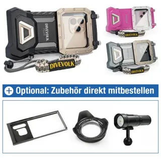 Divevolk - SeaTouch 4 MAX Plus - Smartphonegehäuse + optional Adapt...