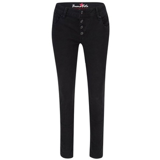 Buena Vista Damen Jeans Malibu Stretch Twill Black schwarz S