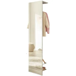 furn.design Garderobe weiß Kompaktgarderobe mit Spiegel 50 x 200 cm,