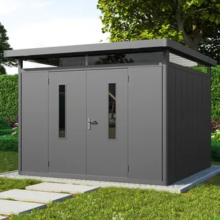 PRIMEYARD  298 x 298 cm Gerätehaus, anthrazit - (GFPV00907)