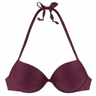LASCANA Push-Up-Bikini-Top Damen bordeaux Gr.34 Cup A