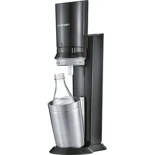 Sodastream Crystal 3.0 schwarz + 1 Glaskaraffe