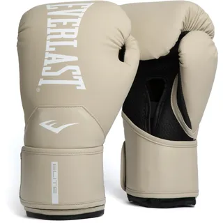 EVERLAST Elite 2 14oz Boxhandschuhe Champagner, für Sandsack, Pratzen & Sparring, Klettverschluss, ergonomischer Griffsteg, Split-Schaum – 14 oz