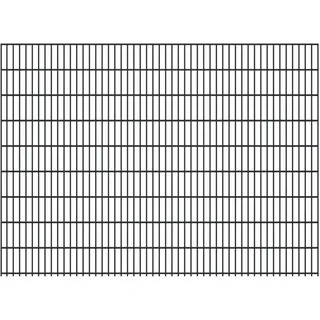 None Doppelstabmattenzaun 250 x 183 cm Anthrazit