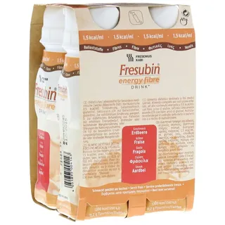 Fresubin ENERGY Fibre Drink Erdbeere, 4X200 ml