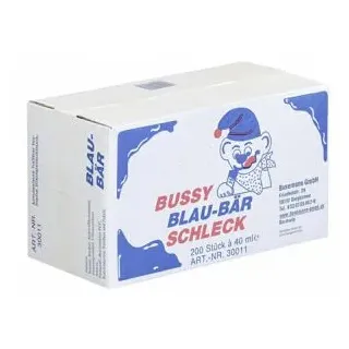 Bussy Wassereis Schleckdrinks Blau-Bär Schleck, Waldbeere, je 40 ml, 200 Stück