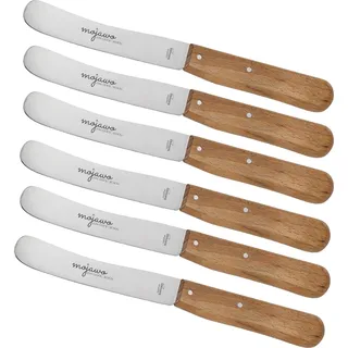Mojawo Mojawo® 6 Stück Frühstücksmesser Buttermesser Buckelsmesser Qualität Solingen