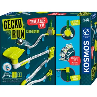 Kosmos 621285 - Gecko Run Challenge XXL, Kugelbahn, Experimentierkasten Physik+Elektronik
