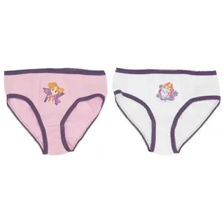 UNITED LABELS Paw Patrol Unterhose für Mädchen Kinder Panty Slip Unterwäsche Rosa/Weiß (2er Pack) (DE/NL/SE/PL, Numerisch, 98, 104, Regular, Rosa/Weiß) - 98-104