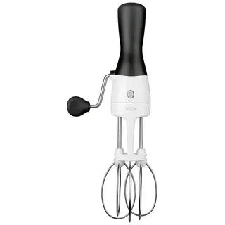Oxo Good Grips Schneebesen, mit Kurbel silberfarben