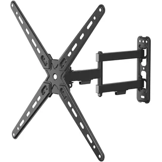 Wiltec TV Halterung 13'–55', TV Wandhalterung schwenkbar bis 25 kg, platzsparende Fernsehhalterung, Fernseher Wandbefestigung einfache Installation