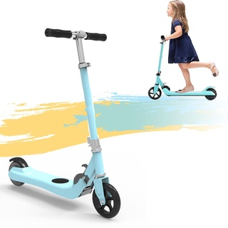 Elektroroller Blau E Roller Kick Roller 100 W | 6 km / h für Kinder 5.5 Zoll - Blau