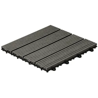 WPC Bavaro anthrazit 30 x 30 x 2,2 cm 9 St.