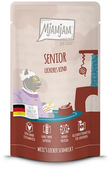 MjAMjAM – Senior 300g MjAMjAM Katze 6x300g Senior Rind
