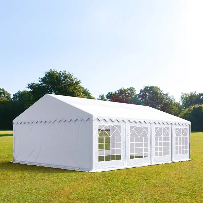 TOOLPORT PRO 6x8m Partyzelt, PVC-Plane, weiß - (6055)