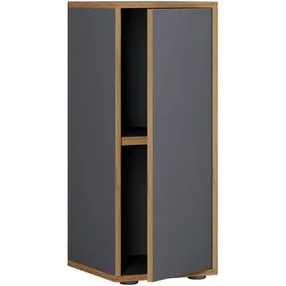 VCM Salia Aktenschrank 30 x 74 x 33 schwarz