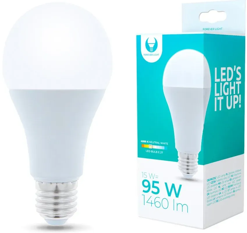 Forever Light LED-Birne E27 A65 15W neutralweiß