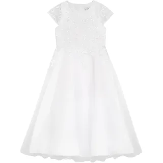 A-Linien-Kleid DANAMADE "DANAMADE Dresses Kommunionkleid DADA", Mädchen, Gr. 158, EURO, weiß, Oberstoff: 100% Polyester / Futter: 100% Polyester, Kleider