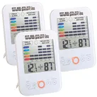3er-Set Digital-Hygrometer/Thermometer mit Schimmel-Alarm, LCD-Display