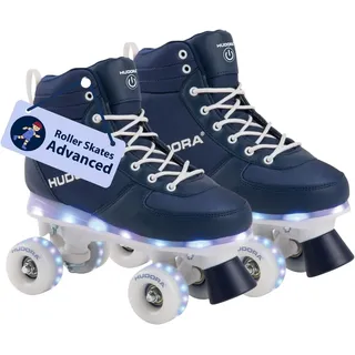 Hudora Rollschuhe LED Roller Skates, (Set, 1-St., Roller Skates), ‎33 Millimeter ‎Roller Skates ‎Kinder & Jugendliche. Größe	29/30 beige